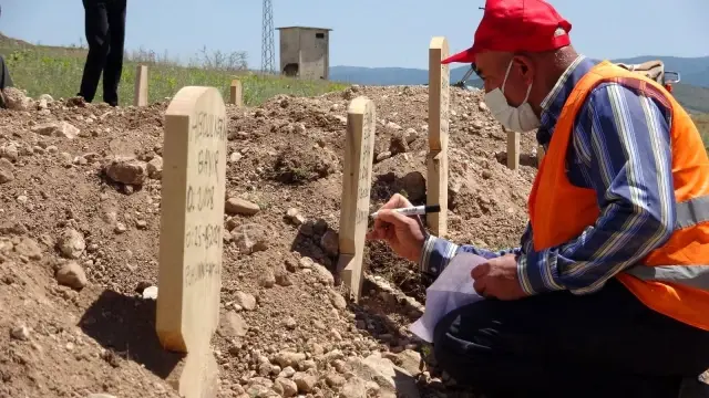 Kazada ölen babaanne ile 2 torunu yan yana toprağa verildi