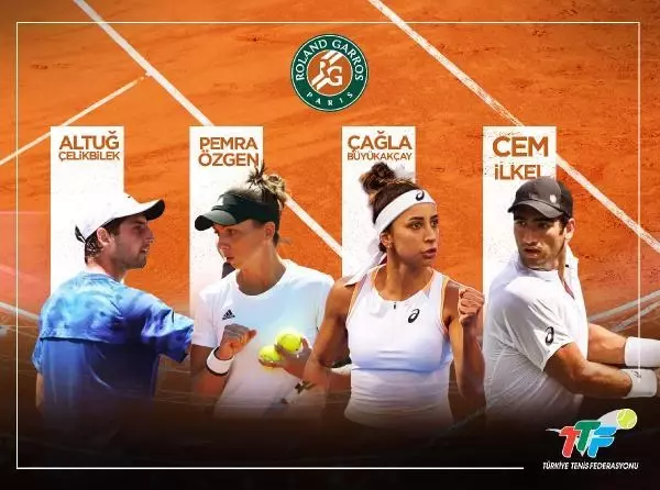 Roland Garros elemelerinde Çağla Büyükakçay ve Altuğ Çelikbilek ikinci turda