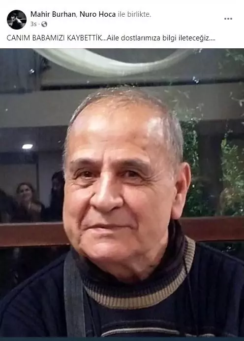 Ünlü yönetmen Ümmü Burhan'ın babası vefat etti Ünlü yönetmen Ümmü Burhan'ın babası vefat etti