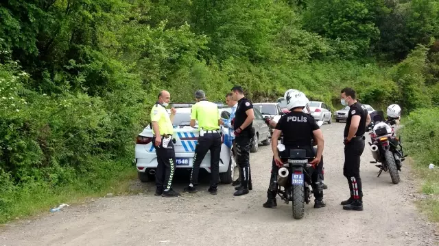 Freni boşalan otomobil uçurumdan yuvarlandı