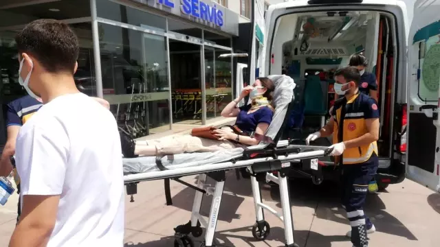 Hamile kadın kazada yaralandı