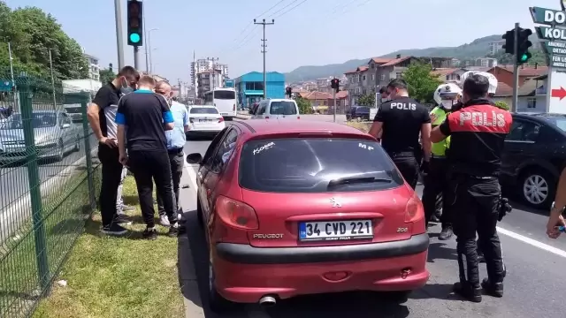 Hamile kadın kazada yaralandı