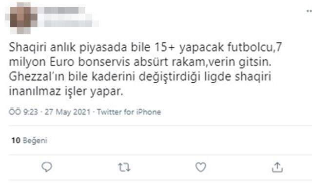 Sarı-Lacivertliler'in Shaqiri ile temasa geçmesi taraftarlarda heyecan yarattı Sarı-Lacivertliler'in Shaqiri ile temasa geçmesi taraftarlarda heyecan yarattı