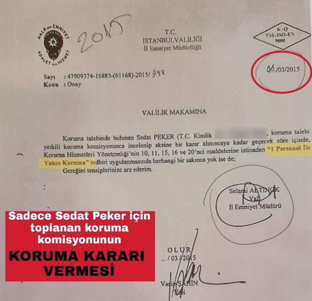 Sedat Peker'e 'DHKP-C tehdidi' bahanesiyle verilen koruma kararında FETÖ izi tespit edildi