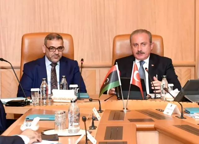 TBMM Başkanı Şentop, Libya Devlet Yüksek Konseyi Başkanı El Meşri ile görüştü TBMM Başkanı Şentop, Libya Devlet Yüksek Konseyi Başkanı El Meşri ile görüştü