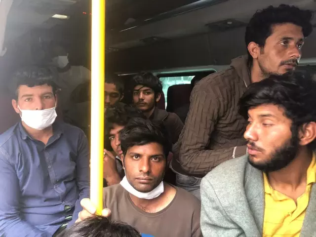 Ankara'da 36 düzensiz göçmen yakalandı Ankara'da 36 düzensiz göçmen yakalandı