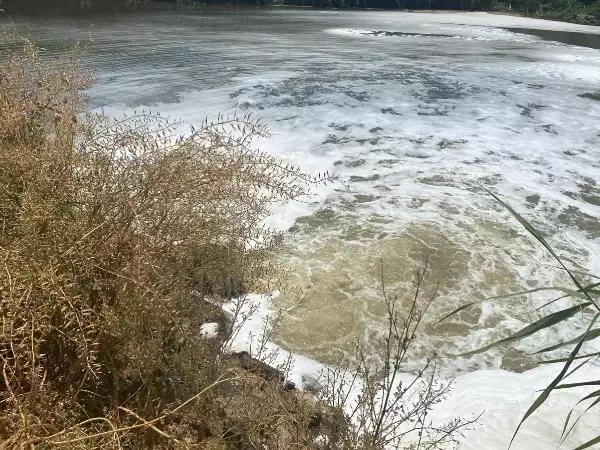 BÜYÜK MENDERES NEHRİ'NDE TEDİRGİN EDEN KİRLİLİK BÜYÜK MENDERES NEHRİ'NDE TEDİRGİN EDEN KİRLİLİK