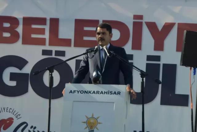 Çevre ve Şehircilik Bakanı Kurum, Afyonkarahisar'da konuştu Açıklaması Çevre ve Şehircilik Bakanı Kurum, Afyonkarahisar'da konuştu Açıklaması
