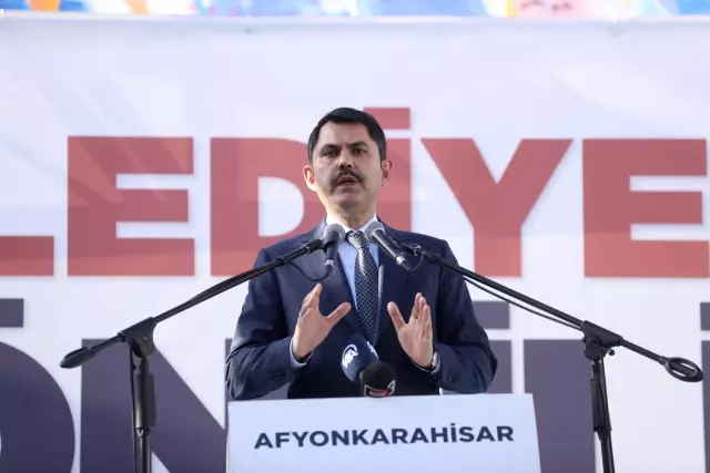 Çevre ve Şehircilik Bakanı Kurum, Afyonkarahisar'da konuştu Açıklaması Çevre ve Şehircilik Bakanı Kurum, Afyonkarahisar'da konuştu Açıklaması
