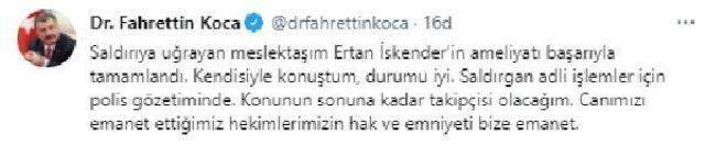 Doktor hastanede bıçaklı saldırıya uğradı, Bakan Koca çıldırdı: Şifa veren eli kesemezsiniz