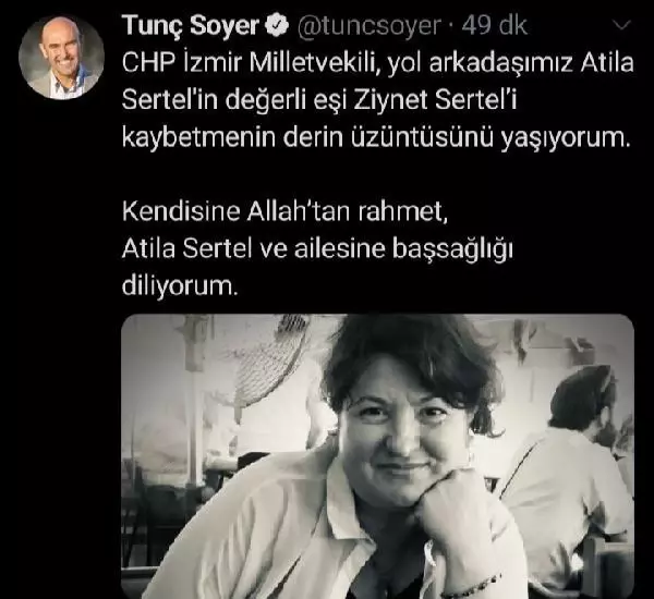 Gazeteci Ziynet Sertel kansere yenik düştü