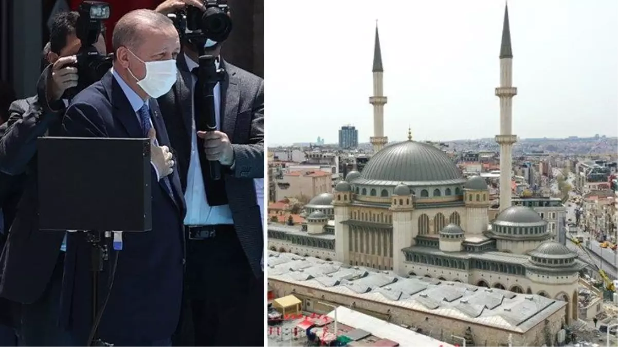 Son dakika! Cumhurbaşkanı Erdoğan, Taksim Camii'nin açılışında konuşuyor