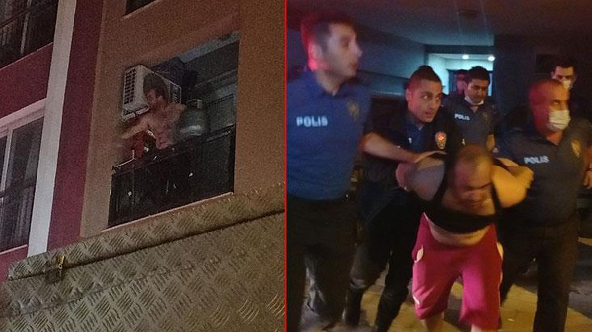 Kız arkadaşıyla tartışan genç adam, evini mutfak tüpüyle patlatmaya kalktı! Mahalleli korku dolu anlar yaşadı