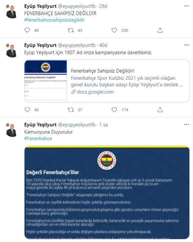 Fenerbahçe'de Ali Koç'a rakip çıktı! Eyüp Yeşilyurt başkanlığa aday oldu