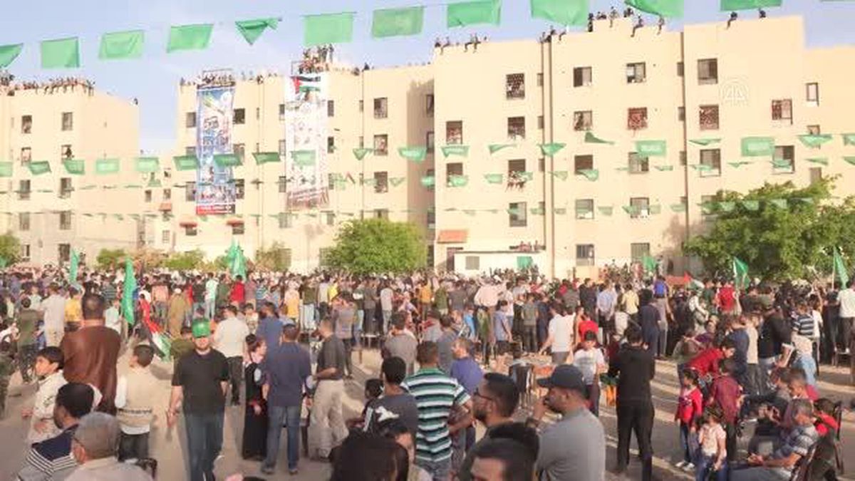 Hamas Hareketi, Gazze'de zafer kutlaması etkinliği düzenledi