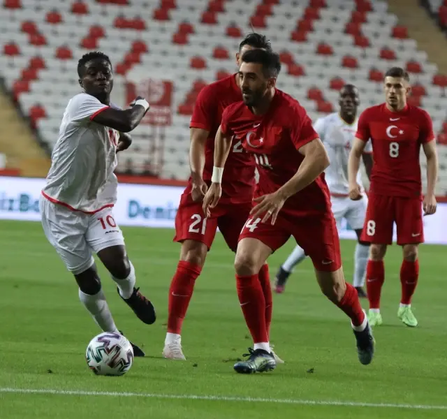 Hazırlık maçı: Türkiye: 0 - Gine: 0 (İlk yarı) Hazırlık maçı: Türkiye: 0 - Gine: 0 (İlk yarı)