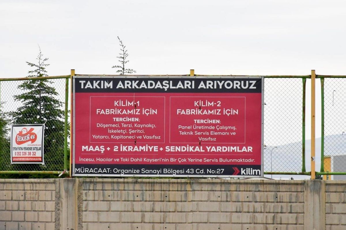 Nursaçan: 'Kayseri OSB'de pek çok fabrika eleman arıyor'