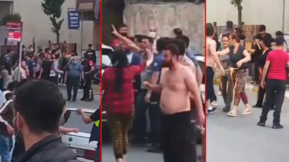 Tekel bayi ve komşuları arasında meydan muharebesi! Uzun namlulu silahlar konuştu