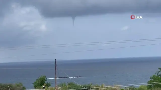 Alanya açıklarında hortum