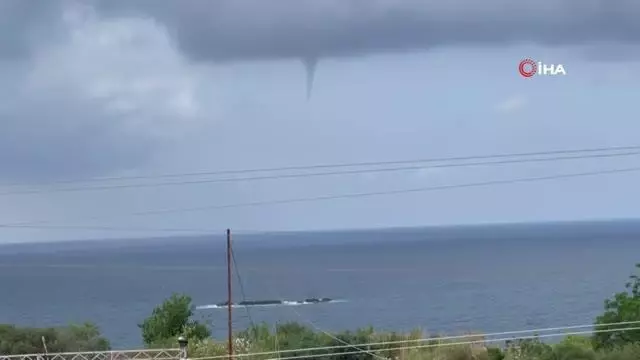 Alanya açıklarında hortum