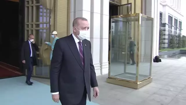 Cumhurbaşkanı Erdoğan, Gürcistan Başbakanı Garibashvili'yi resmi törenle karşıladı Cumhurbaşkanı Erdoğan, Gürcistan Başbakanı Garibashvili'yi resmi törenle karşıladı