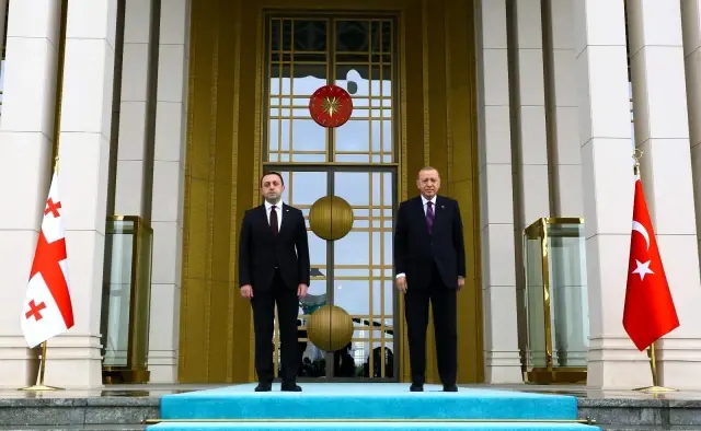 Son dakika haber | Cumhurbaşkanı Erdoğan, Gürcistan Başbakanı Garibashvili'yi kabul etti