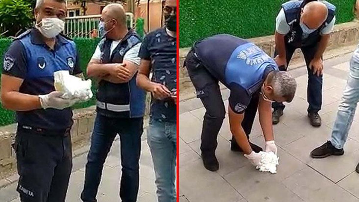 Dilencinin sakladığı paralar yanındaki bebek bezinin içinde çıktı