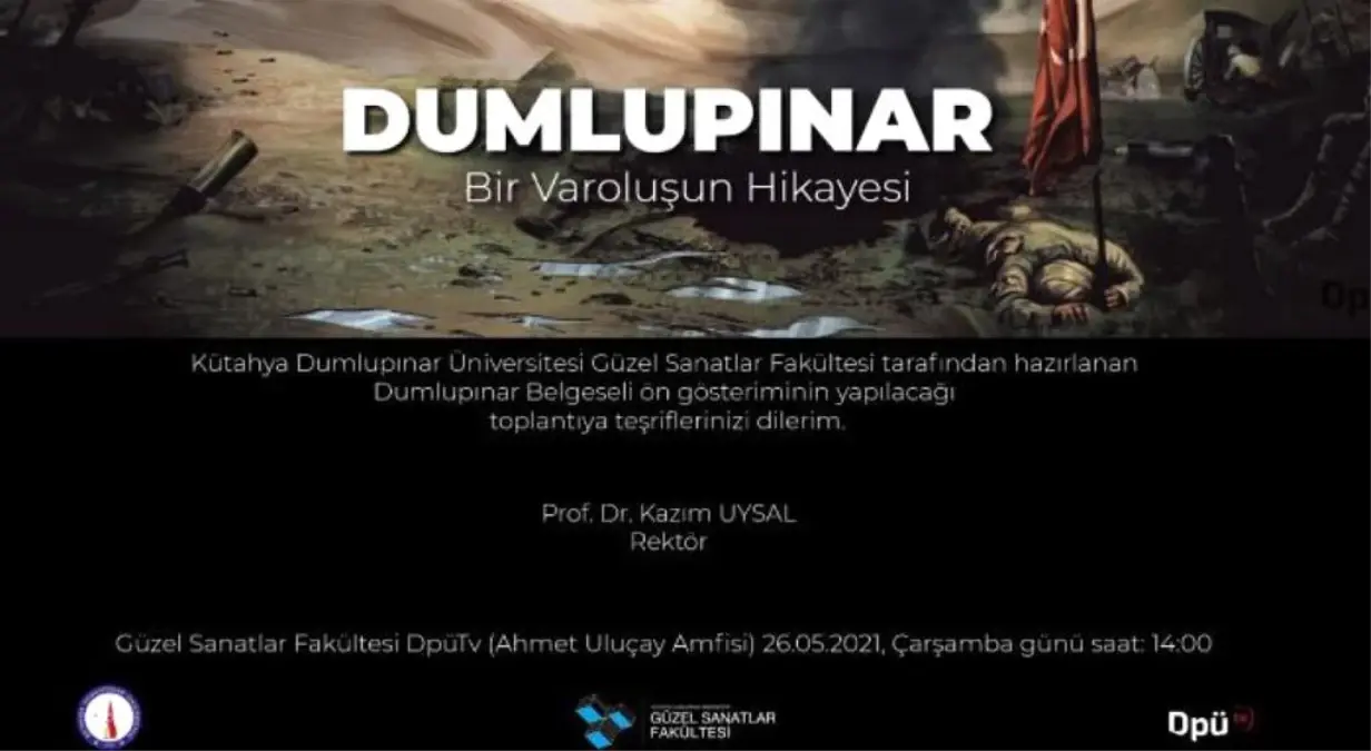 Dpü'de Dumlupınar Belgeseli Ön Değerlendirme Toplantısı