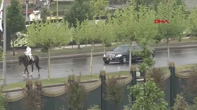 Erdoğan, Gürcistan Başbakanı Garibashvili'yi resmi törenle karşıladı