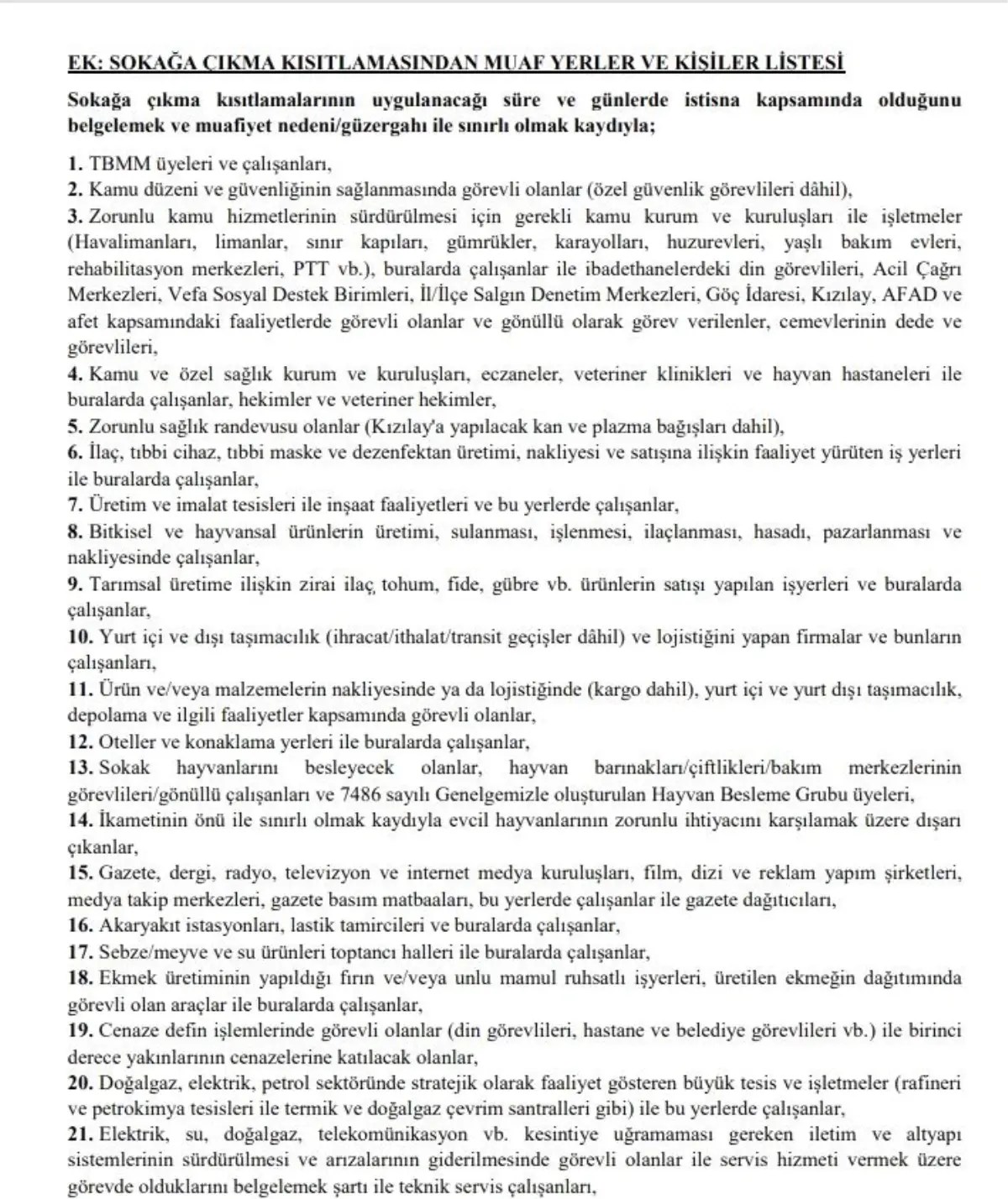 İl Umumi Hıfzıssıhha Kurul Kararı (Haziran Ayı Normalleşme Tedbirleri)
