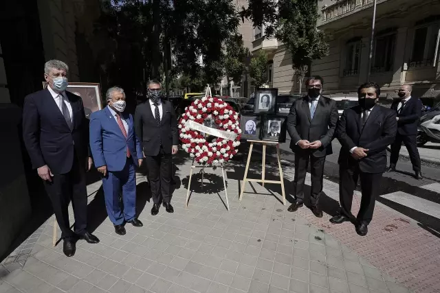 Ermeni terör örgütünün 43 yıl önce Madrid'deki saldırısında şehit edilenler anıldı