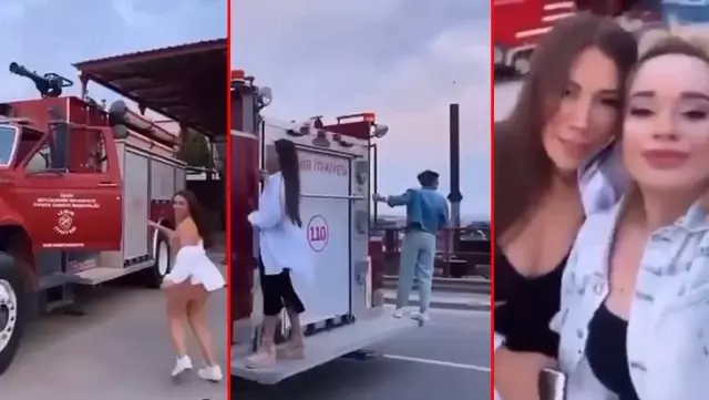 İzmir'de itfaiye aracı kullanan 3 kadının görüntüsü sosyal medyada gündem yarattı İzmir'de itfaiye aracı kullanan 3 kadının görüntüsü sosyal medyada gündem yarattı