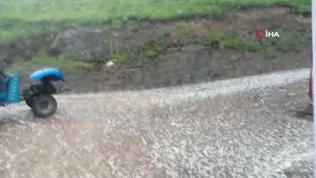 Ordu'da dolu yağışı