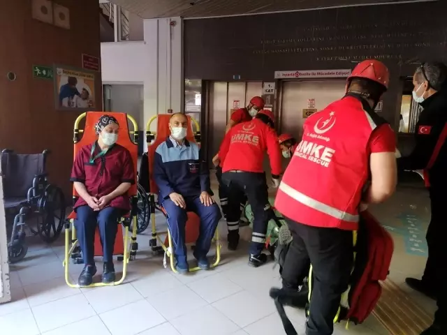 Eğirdir'de hasta tahliyesi tatbikatı gerçeği aratmadı