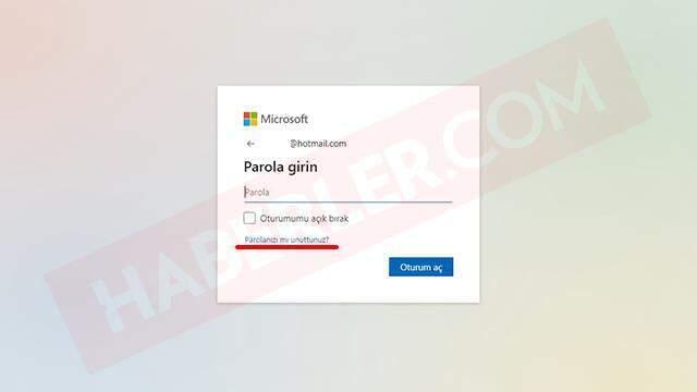 Hotmail şifremi unuttum ne yapmalıyım? Hotmail şifre sıfırlama nasıl yapılır? Hotmail şifresi nasıl sıfırlanır?
