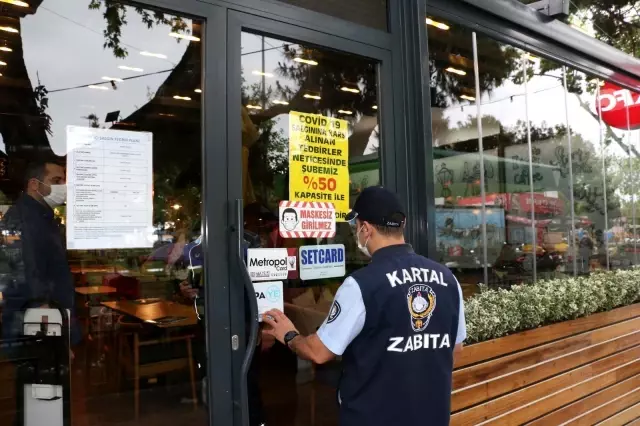 Kartal'da, Kovid-19 denetimi