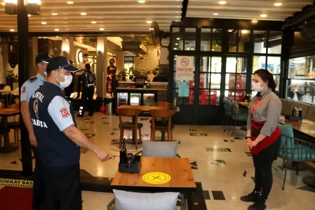 Kartal'da, Kovid-19 denetimi