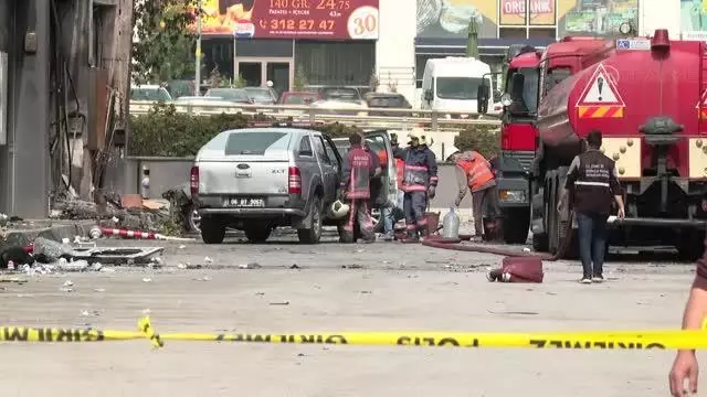 Başkentte kimyasal madde üreten merkezde çıkan yangında 38 iş yeri zarar gördü