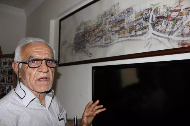 600 yılık köyündeki evleri sahiplerinin lakaplarıyla çizdi 600 yılık köyündeki evleri sahiplerinin lakaplarıyla çizdi