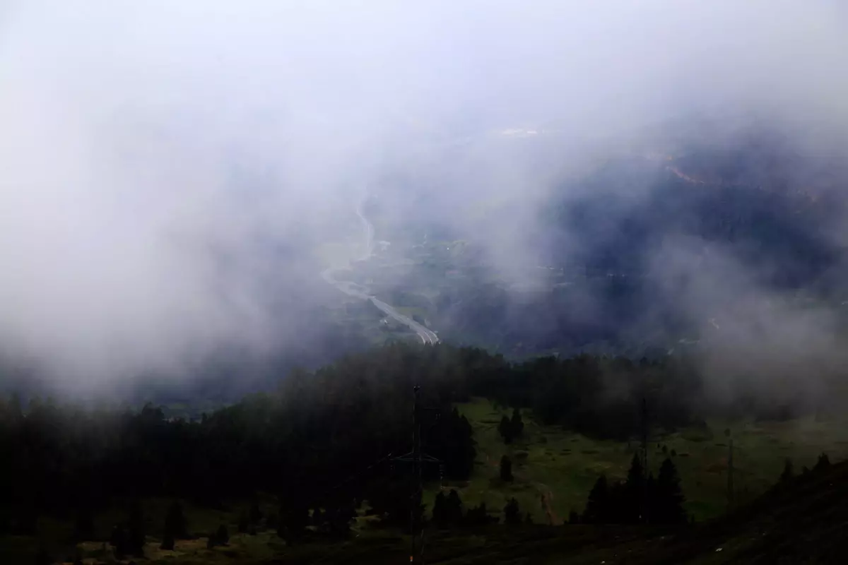 Ilgaz Dağı'nda oluşan sis görsel şölen sundu
