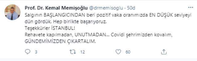 İstanbul'da salgının başından beri en düşük vaka oranı dün görüldü