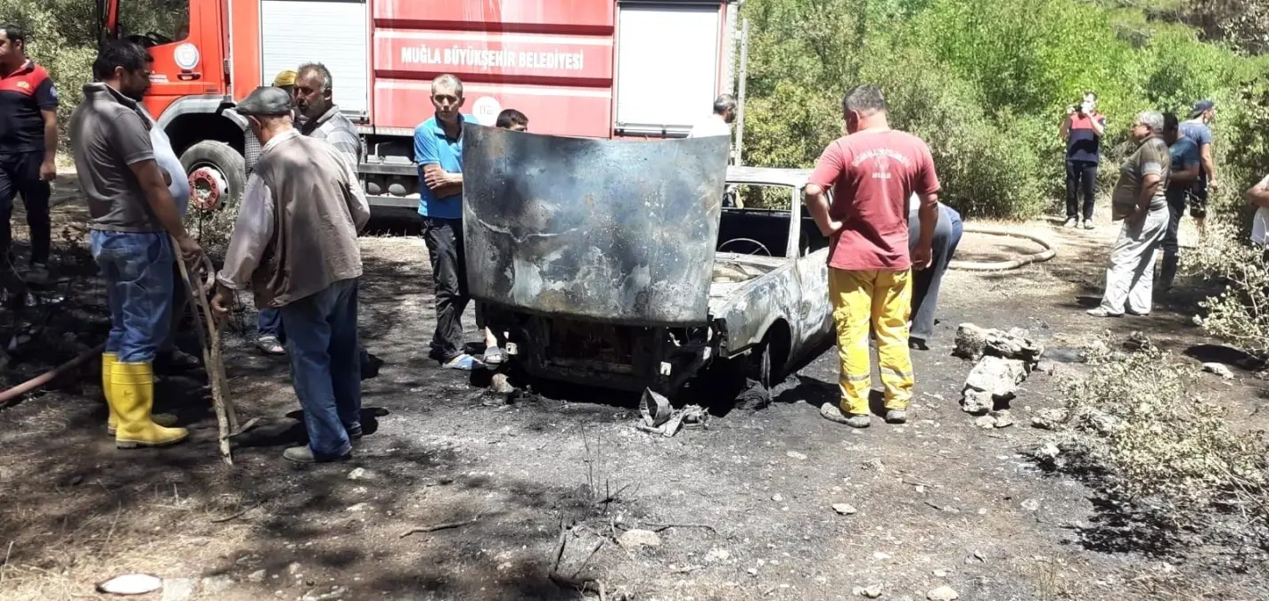 Araçta başladı ormana sıçradı