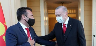 Son dakika haber | Cumhurbaşkanı Erdoğan Makedonya Başbakanı Zaev'i kabul etti