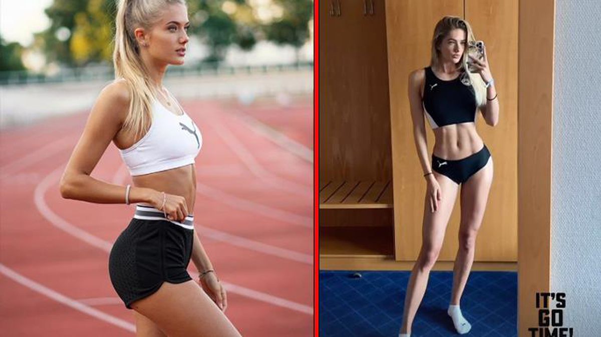 Dünyanın en güzel atleti olarak gösterilen Alica Schmidt, cesur spor kıyafetiyle ortalığı salladı