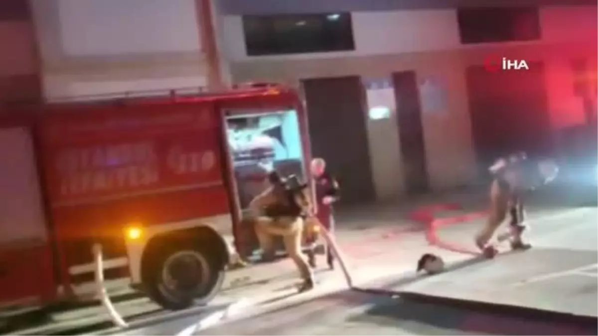 Pendik'te kolonya fabrikasını alevler sardı
