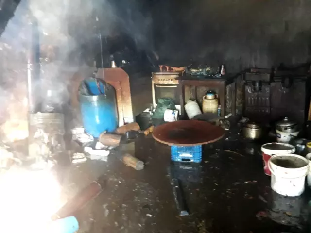 Ağrı'da korkutan yangın Ağrı'da korkutan yangın