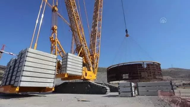 Akkuyu Nükleer Güç Santrali'nin birinci güç ünitesinde çalışmalar sürüyor
