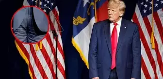 Dünya bu kareyi konuşuyor! Pantolonunu ters giyen Trump, alay konusu oldu