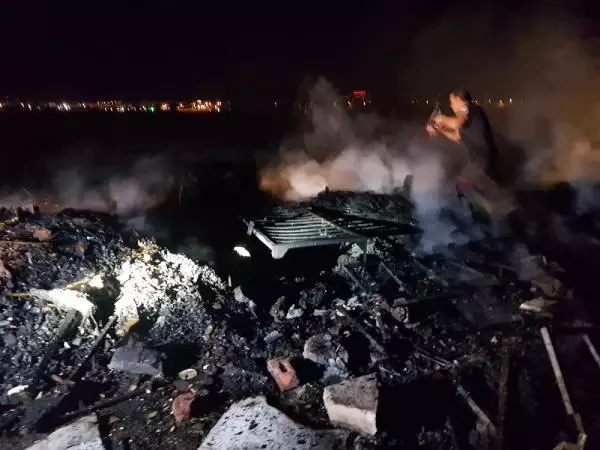 Kayseri'de baraka yangını Kayseri'de baraka yangını