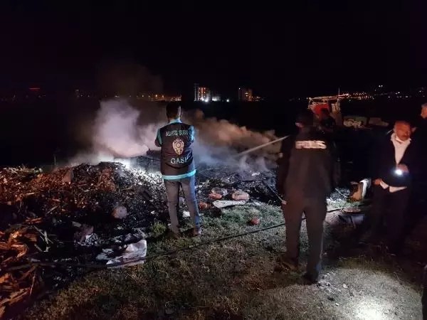 Kayseri'de baraka yangını Kayseri'de baraka yangını